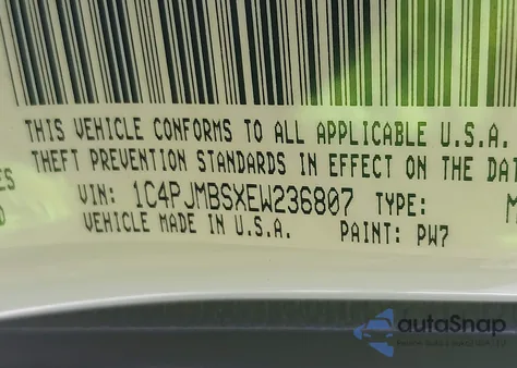 2014 Jeep Cherokee Trailhawk z USA, uszkodzony, nr VIN 1C4PJMBSXEW236807